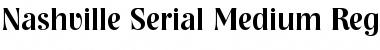 Nashville-Serial-Medium Regular Font