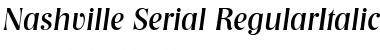 Nashville-Serial RegularItalic Font