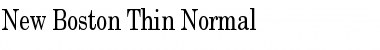 New Boston Thin Normal Font