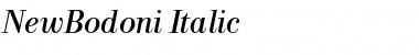 NewBodoni Italic Font