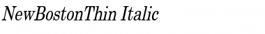 NewBostonThin Italic