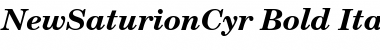 NewSaturionCyr Bold Italic Font