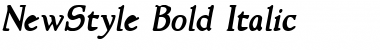NewStyle BoldItalic Font