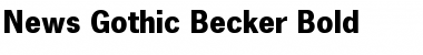 Download News Gothic Becker Font
