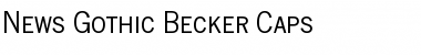 News Gothic Becker Caps Regular Font