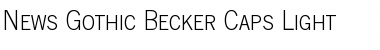 Download News Gothic Becker Caps Light Font