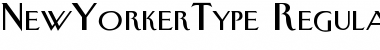 NewYorkerType Regular Font