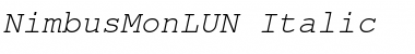 NimbusMonLUN Italic Font