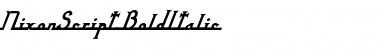 NixonScript Bold Italic