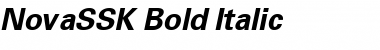 NovaSSK Bold Italic