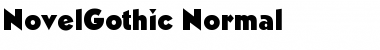 NovelGothic Font