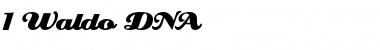 1 Waldo DNA Regular Font