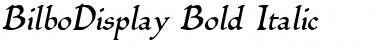 BilboDisplay Bold Italic Font