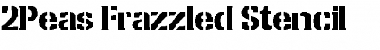 2Peas Frazzled Stencil Font