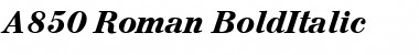 A850-Roman BoldItalic Font