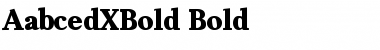 AabcedXBold Font