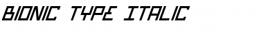 Bionic Type Italic Font