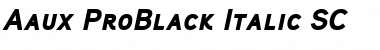 Aaux ProBlack Italic SC Regular Font