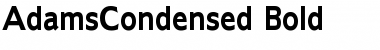 AdamsCondensed Font