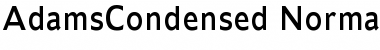 AdamsCondensed Normal Font