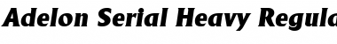 Adelon-Serial-Heavy RegularItalic Font