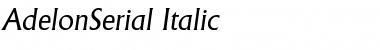 AdelonSerial Font