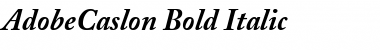 AdobeCaslon BoldItalic Font