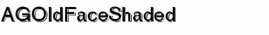 AGOldFaceShaded Font