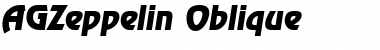 AGZeppelin Oblique Font