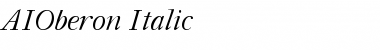 AIOberon Italic Font