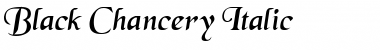 Black Chancery Italic Font