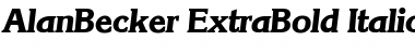AlanBecker-ExtraBold Font
