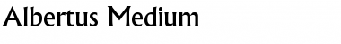 Albertus Medium Font