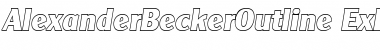 AlexanderBeckerOutline-ExBold Font