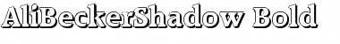 AliBeckerShadow Bold Font