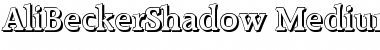 AliBeckerShadow-Medium Regular Font