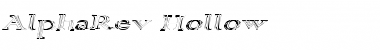 Download AlphaRev Hollow Font