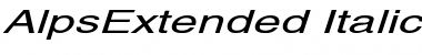 AlpsExtended Italic Font