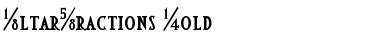 AltarFractions Bold Regular Font