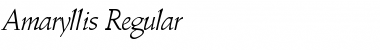 Amaryllis Regular Font