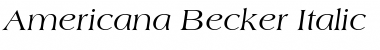 Americana Becker Font