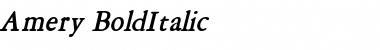 Amery BoldItalic Font