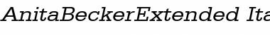 AnitaBeckerExtended Font