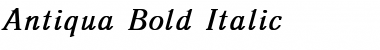Antiqua Bold Italic Font
