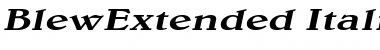 BlewExtended Italic Font