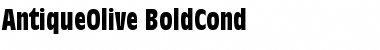 AntiqueOlive BoldCond Font
