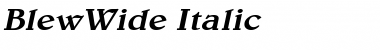 BlewWide Italic