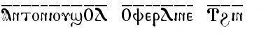 Download AntoniousOL OverLine Thin Font