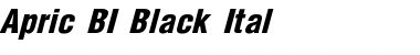 Apric BI Black Ital Font
