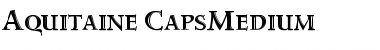 Aquitaine CapsMedium Font